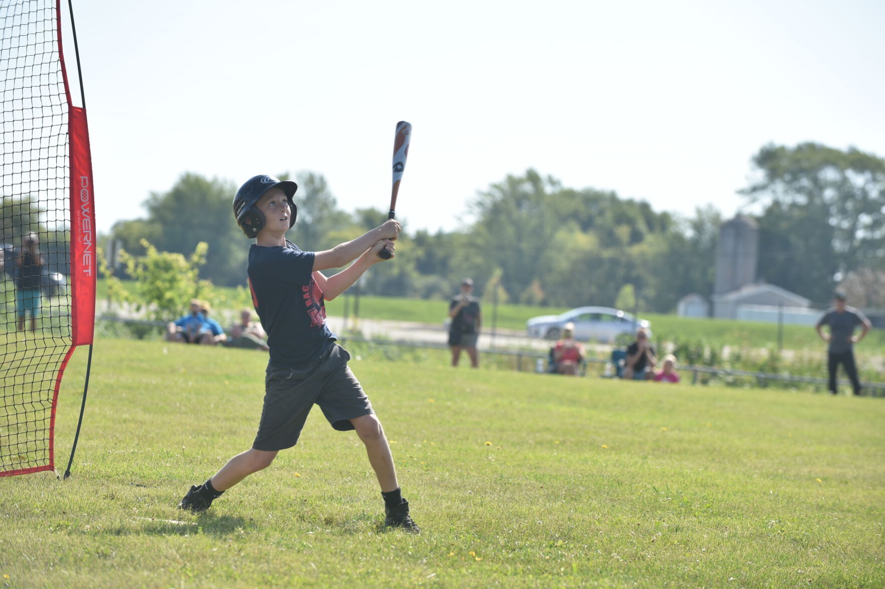 Eli Klinzing watches one fly